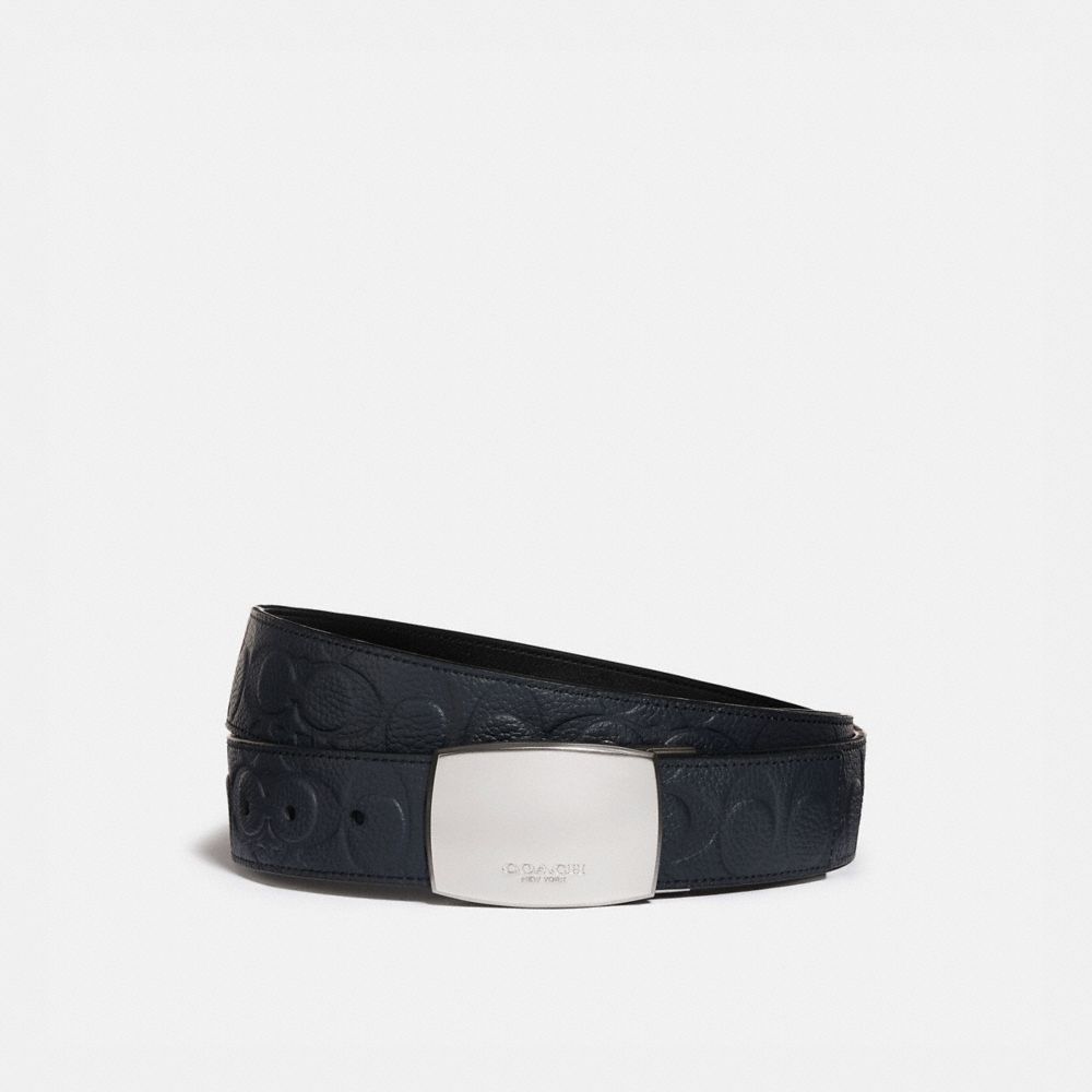 PLAQUE BUCKLE CUT-TO-SIZE REVERSIBLE BELT, 38MM