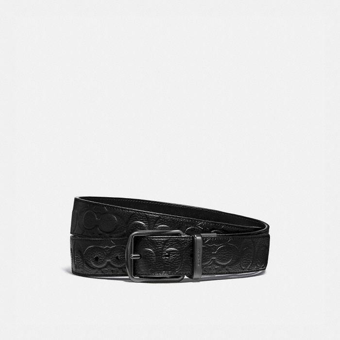 HARNESS BUCKLE CUT-TO-SIZE REVERSIBLE BELT, 38MM