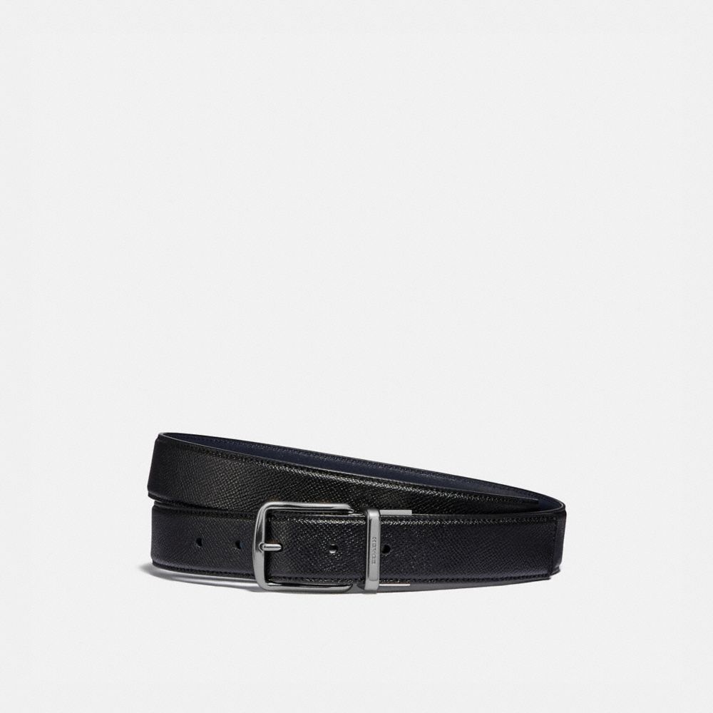 COACH C1040 Harness Buckle Cut To Size Reversible Belt, 32 Mm Black