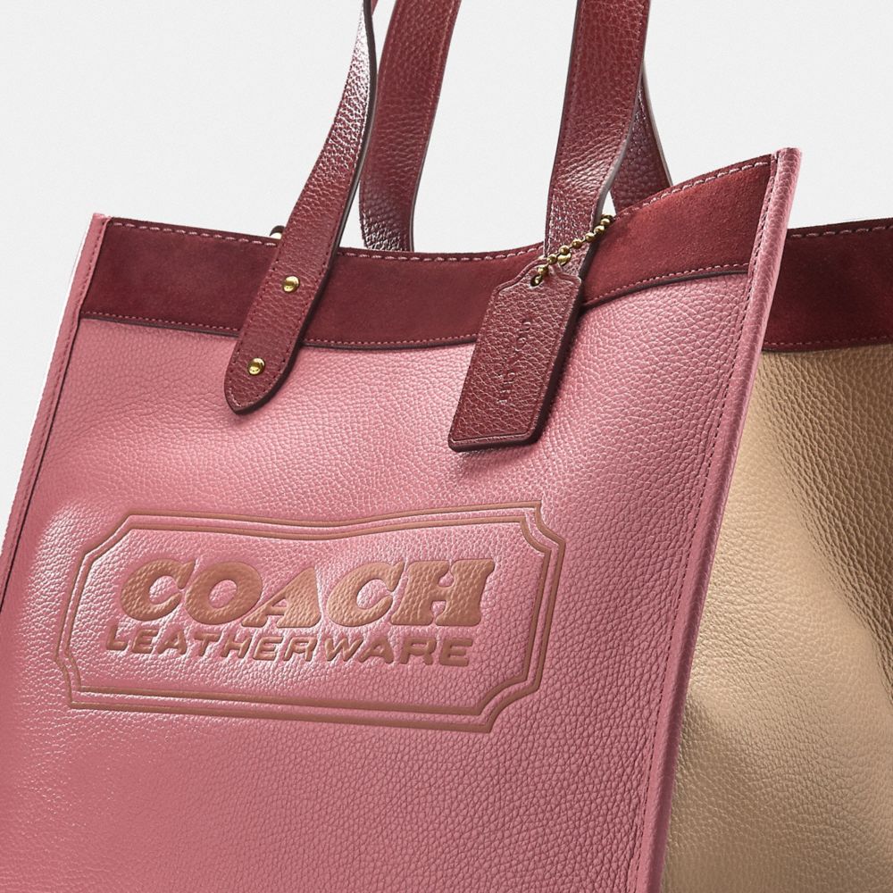 coach field tote colorblock