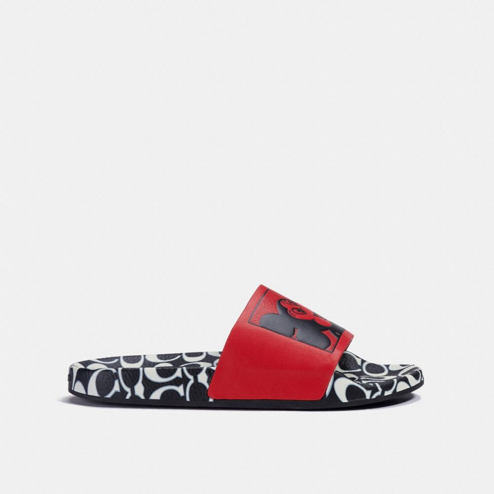 gucci mickey mouse slides black