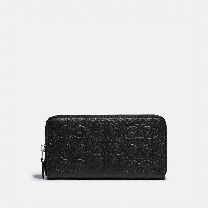 公式 Coach コーチ アコーディオン ウォレット シグネチャー レザー 全ての財布 革小物