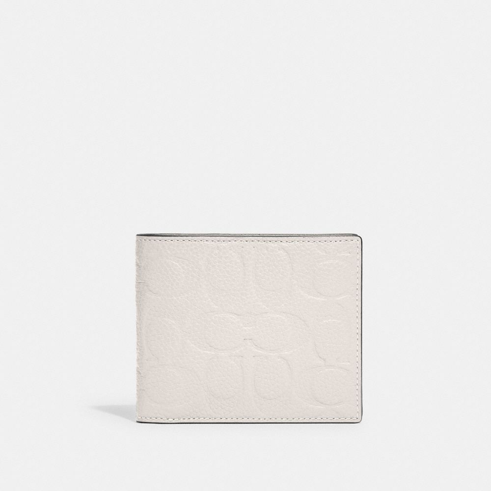 3 In 1 Wallet In Signature Leather - C1231 - Chalk