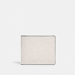 3 In 1 Wallet In Signature Leather - C1231 - Chalk