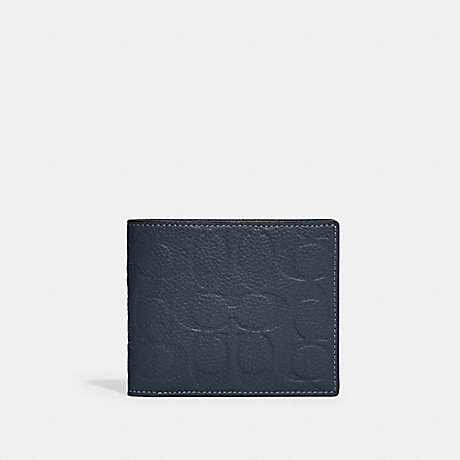 COACH C1231 3 In 1 Wallet In Signature Leather Dark Denim