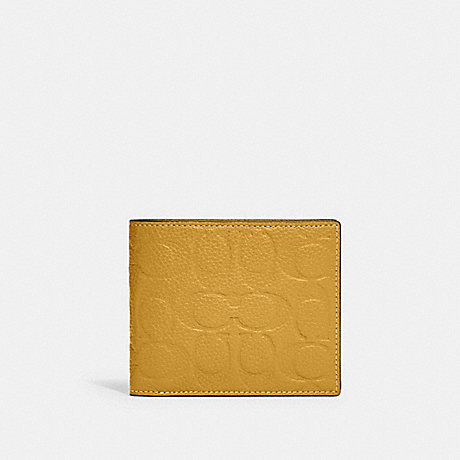 COACH C1231 3 In 1 Wallet In Signature Leather Yellow-Gold