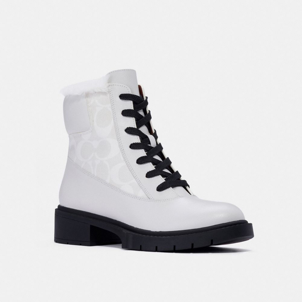 COACH C1263 LAYNE BOOT OPTIC WHITE