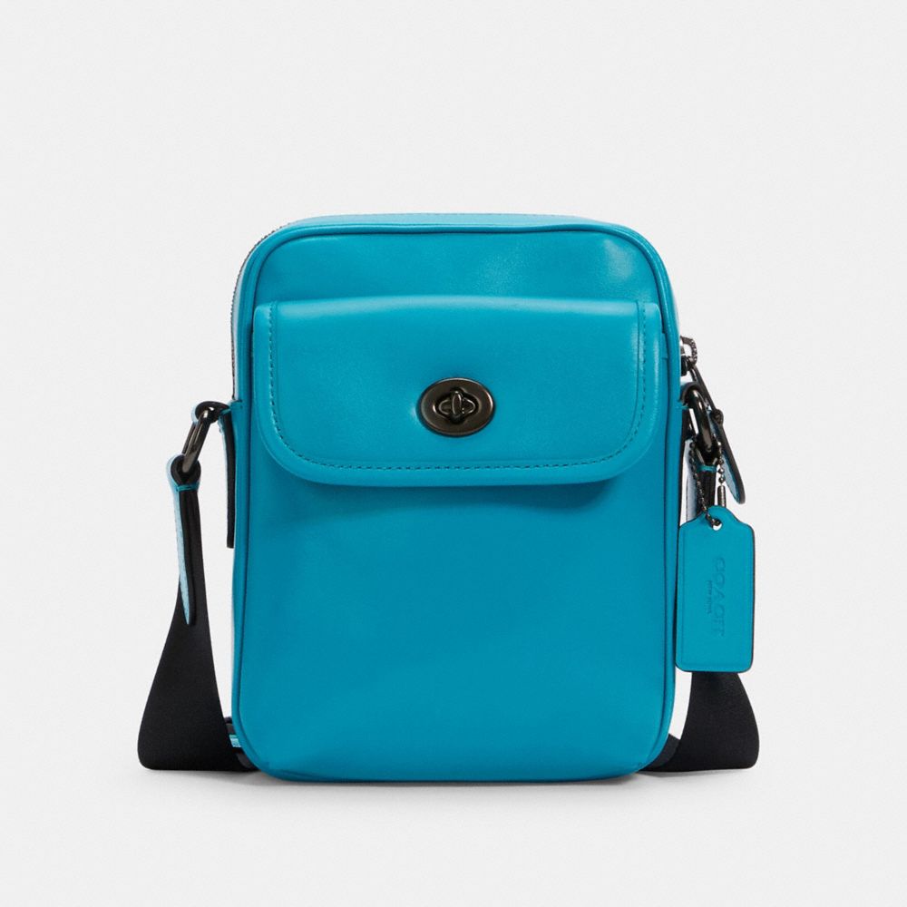 COACH HERITAGE CROSSBODY - QB/VIVID TURQUOISE - C1269