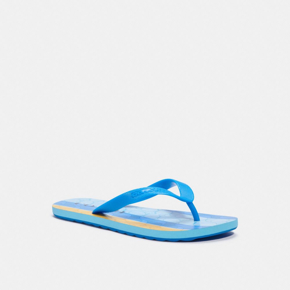 ZAK FLIP FLOP - BLUE/YELLOW - COACH C1351