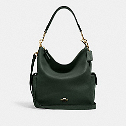 Pennie Shoulder Bag - C1522 - Gold/Amazon Green