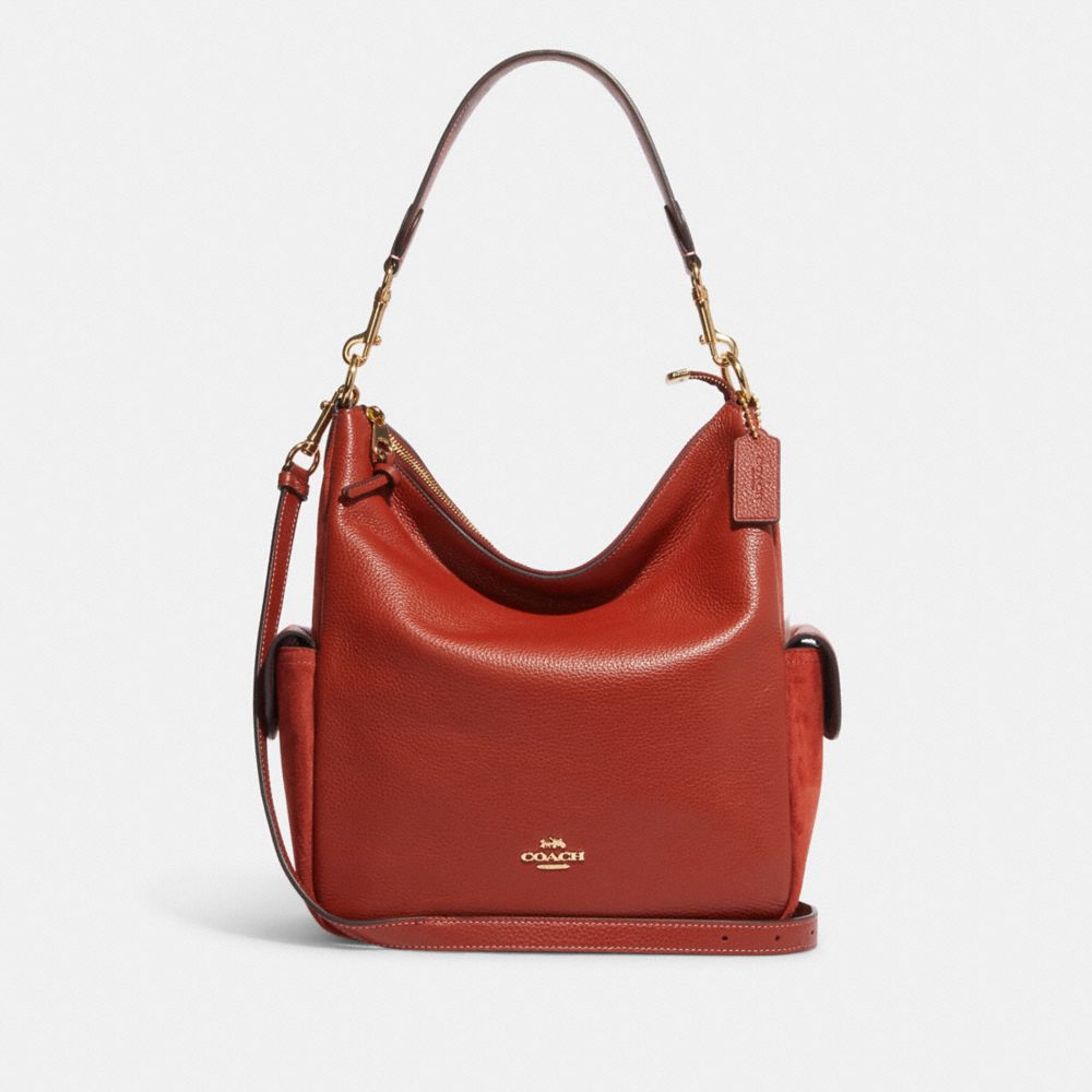 COACH C1522 Pennie Shoulder Bag IM/RED SAND