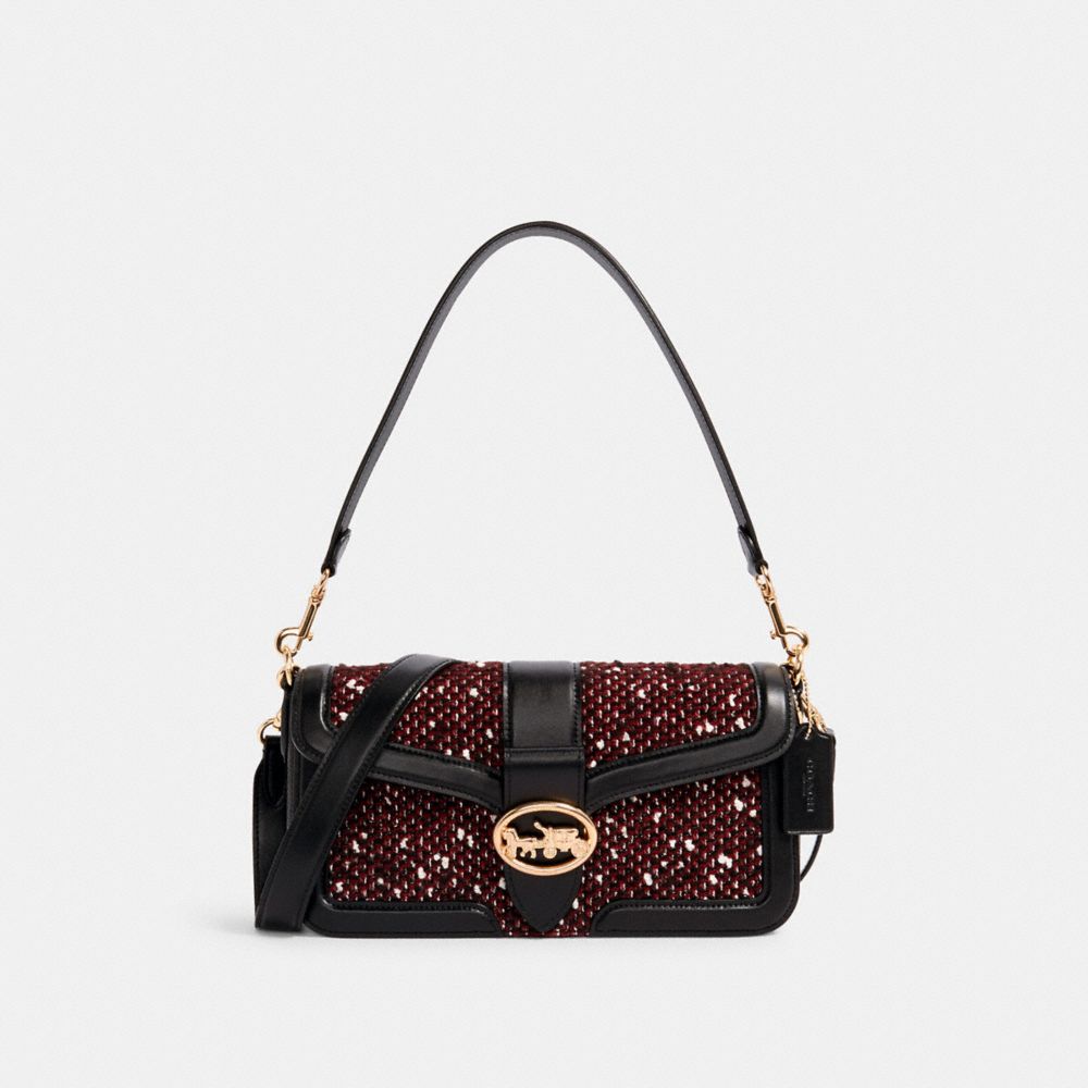 GEORGIE SHOULDER BAG - C1525 - IM/BLACK MULTI