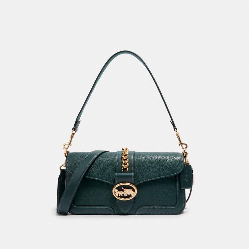 GEORGIE SHOULDER BAG - C1531 - IM/DARK IVY