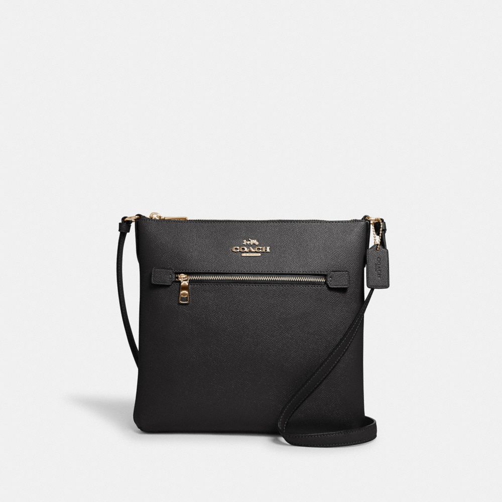 COACH ROWAN FILE BAG - IM/BLACK - C1556