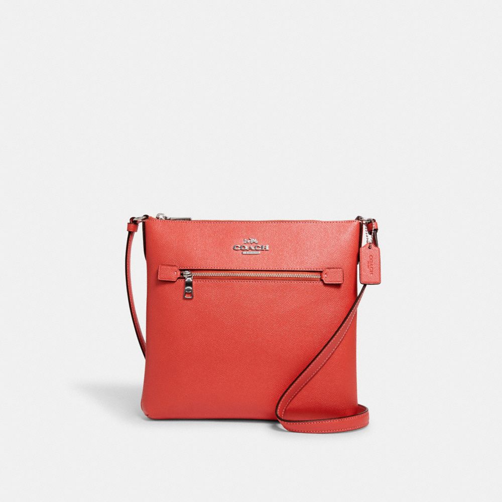 ROWAN FILE BAG - SV/TANGERINE - COACH C1556