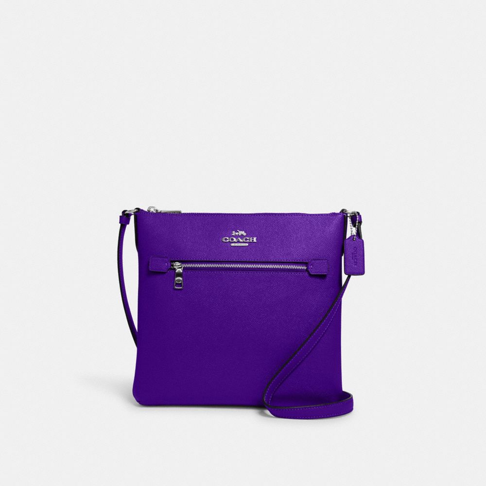 COACH C1556 Rowan File Bag SV/Sport Purple