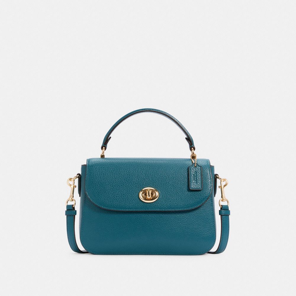 MARLIE TOP HANDLE SATCHEL - C1557 - IM/TEAL INK