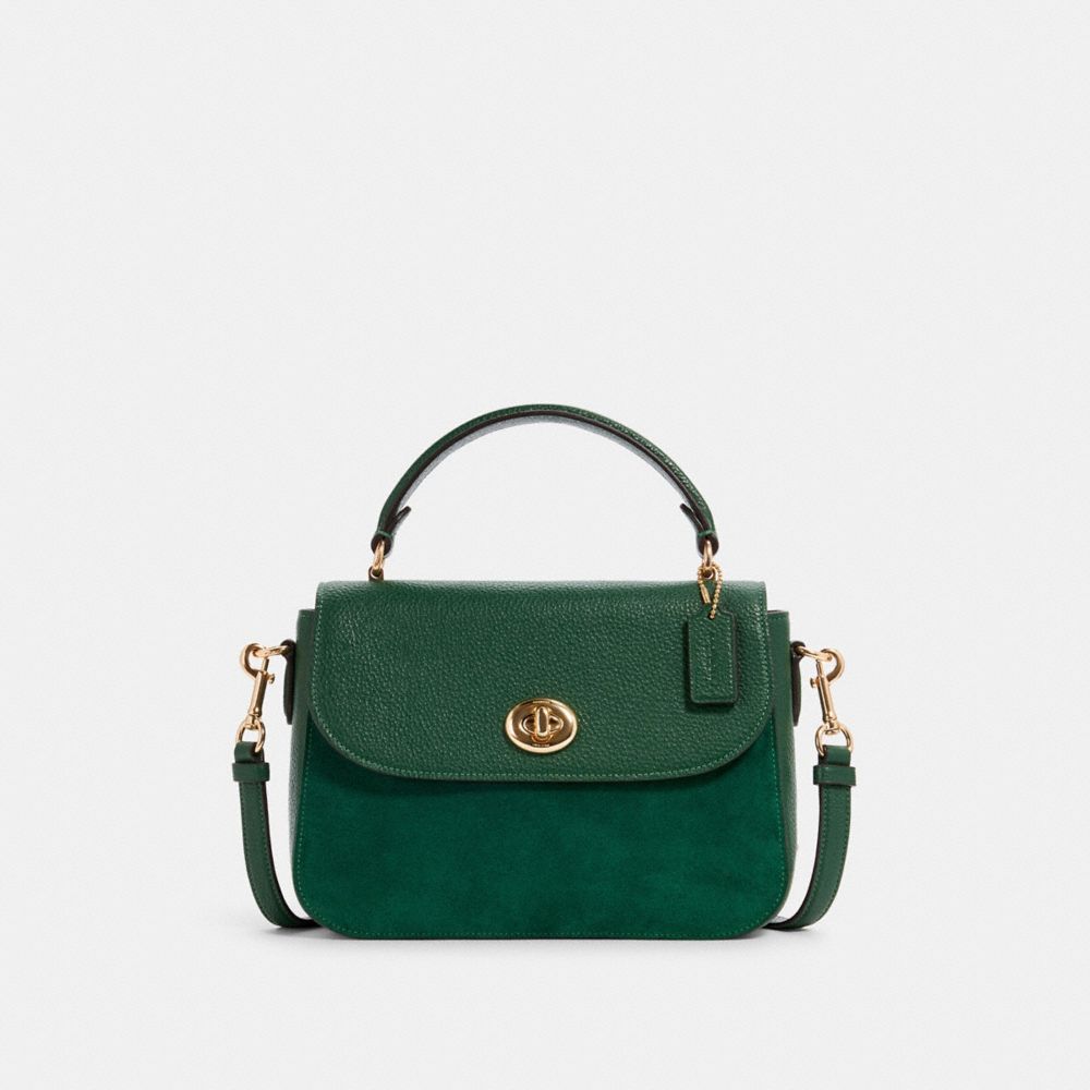 COACH MARLIE TOP HANDLE SATCHEL - IM/KELLY GREEN - C1559