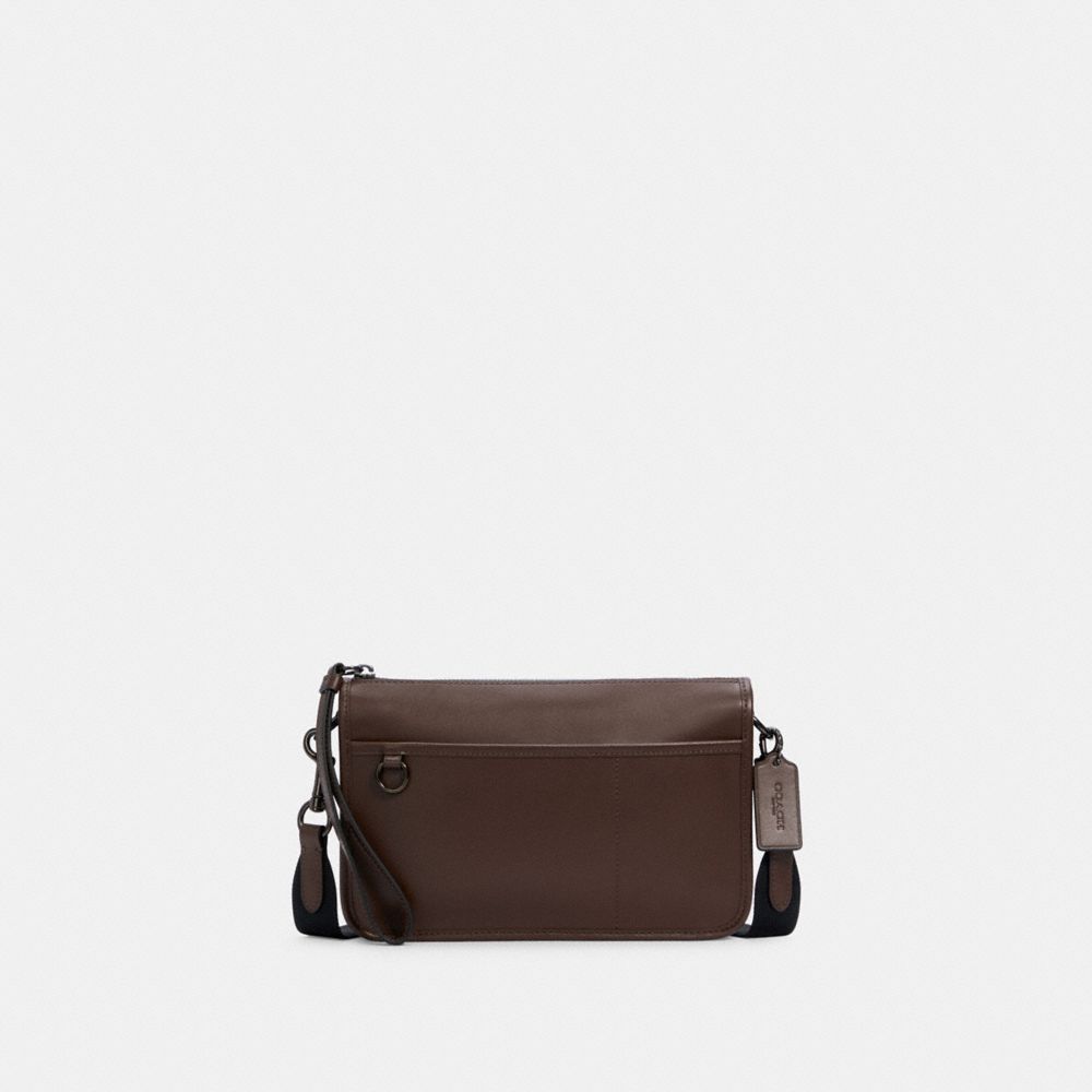 HERITAGE CONVERTIBLE CROSSBODY - QB/DARK TEAK - COACH C1592