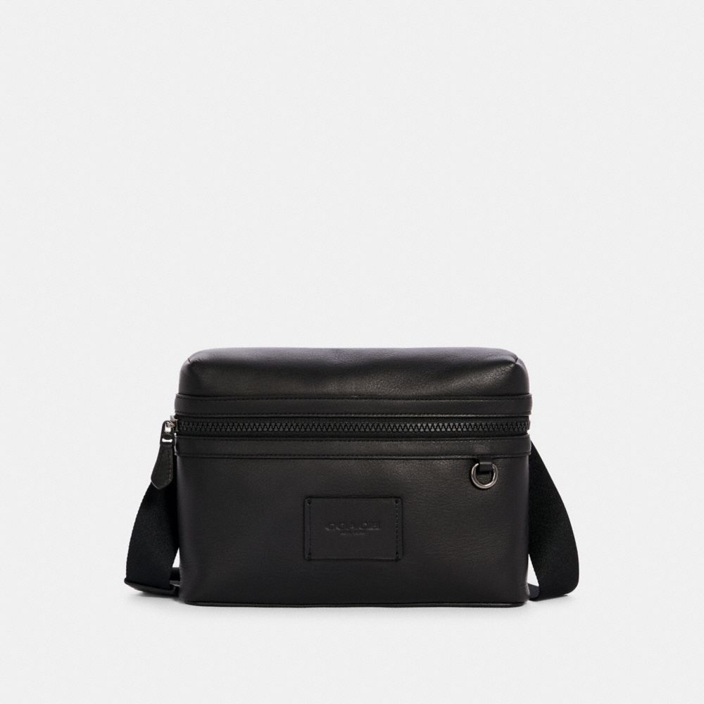 COACH SMALL CARRIER CROSSBODY - QB/BLACK - C1599