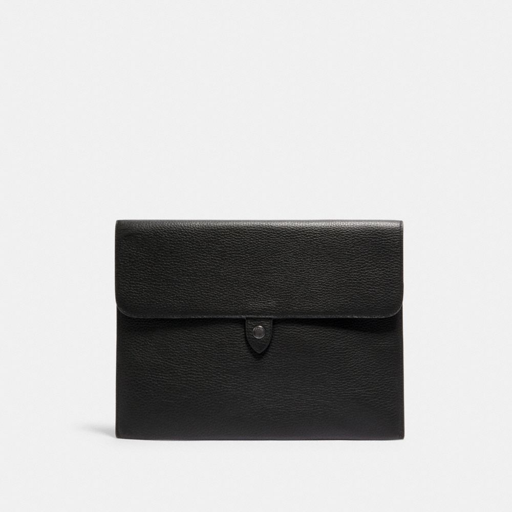 COACH Tablet Sleeve - GUNMETAL/BLACK - C1624