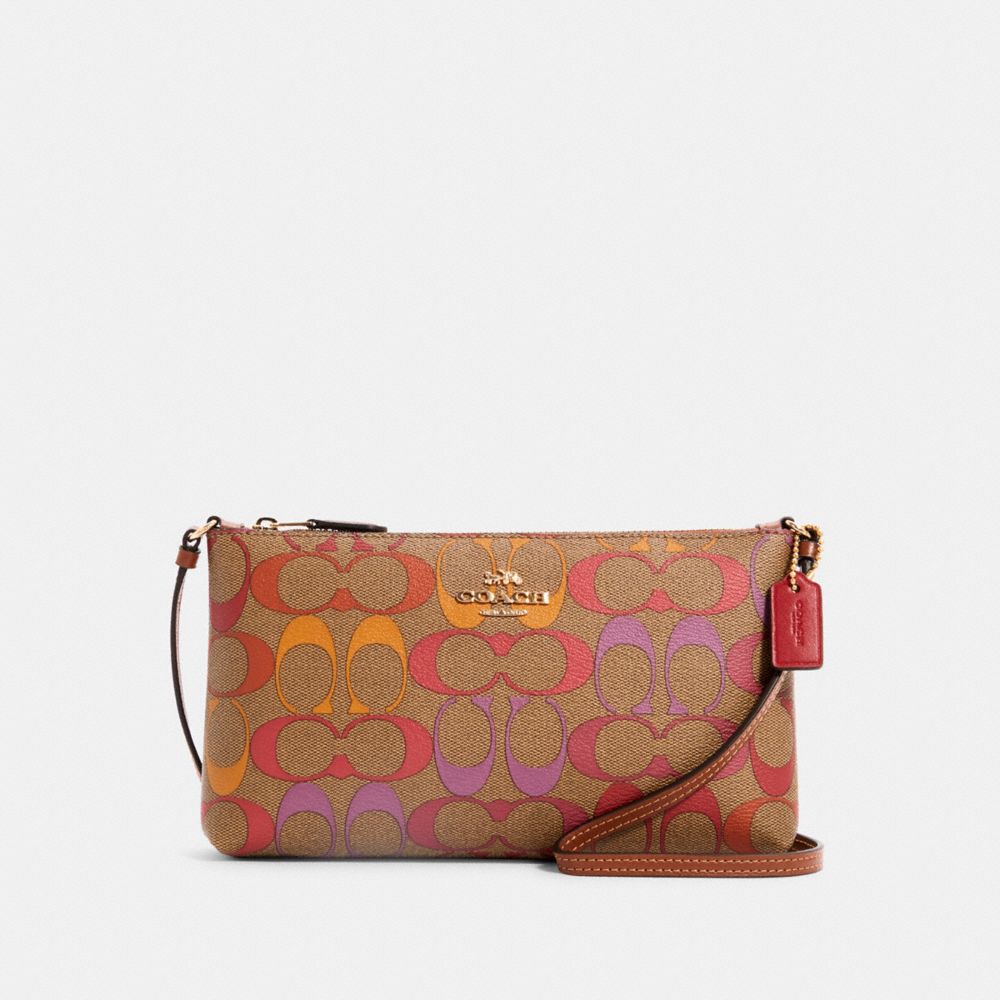 COACH®  Eva Phone Crossbody In Rainbow Signature Canvas