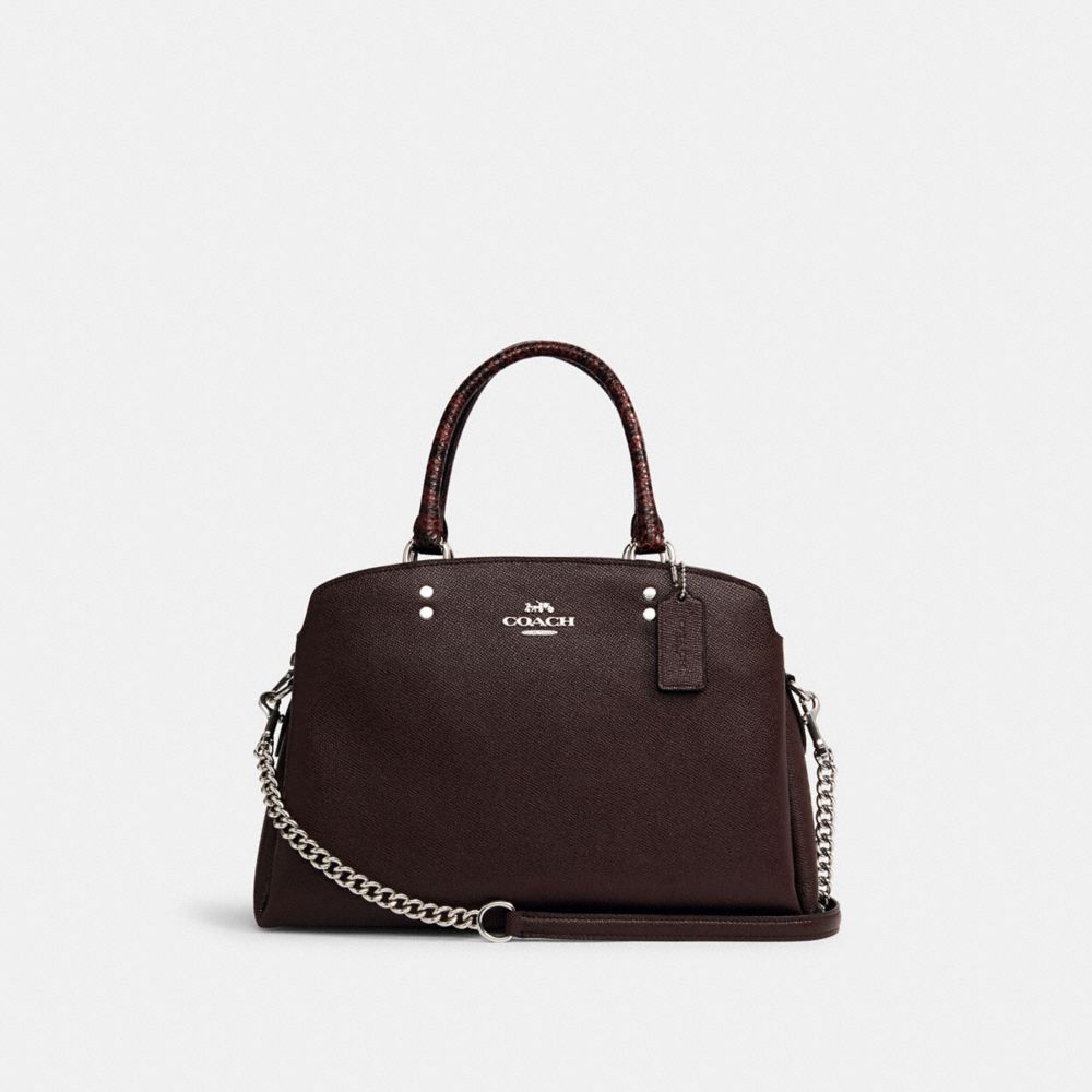 COACH LILLE CARRYALL IN SIGNATURE CANVAS - SV/OXBLOOD 1 - C1784
