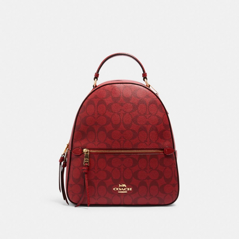 JORDYN BACKPACK IN SIGNATURE CANVAS - IM/1941 RED - COACH C1804