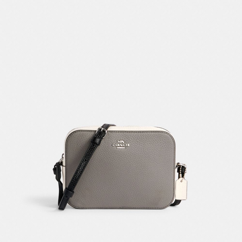 COACH MINI CAMERA BAG IN COLORBLOCK - SV/HEATHER GREY MULTI - C1832