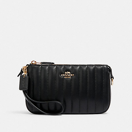 COACH C1850 Nolita 19 With Linear Quilting GOLD/BLACK
