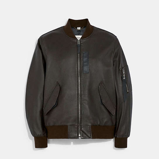 C1960 - Leather Ma 1 Jacket Pilot Brown