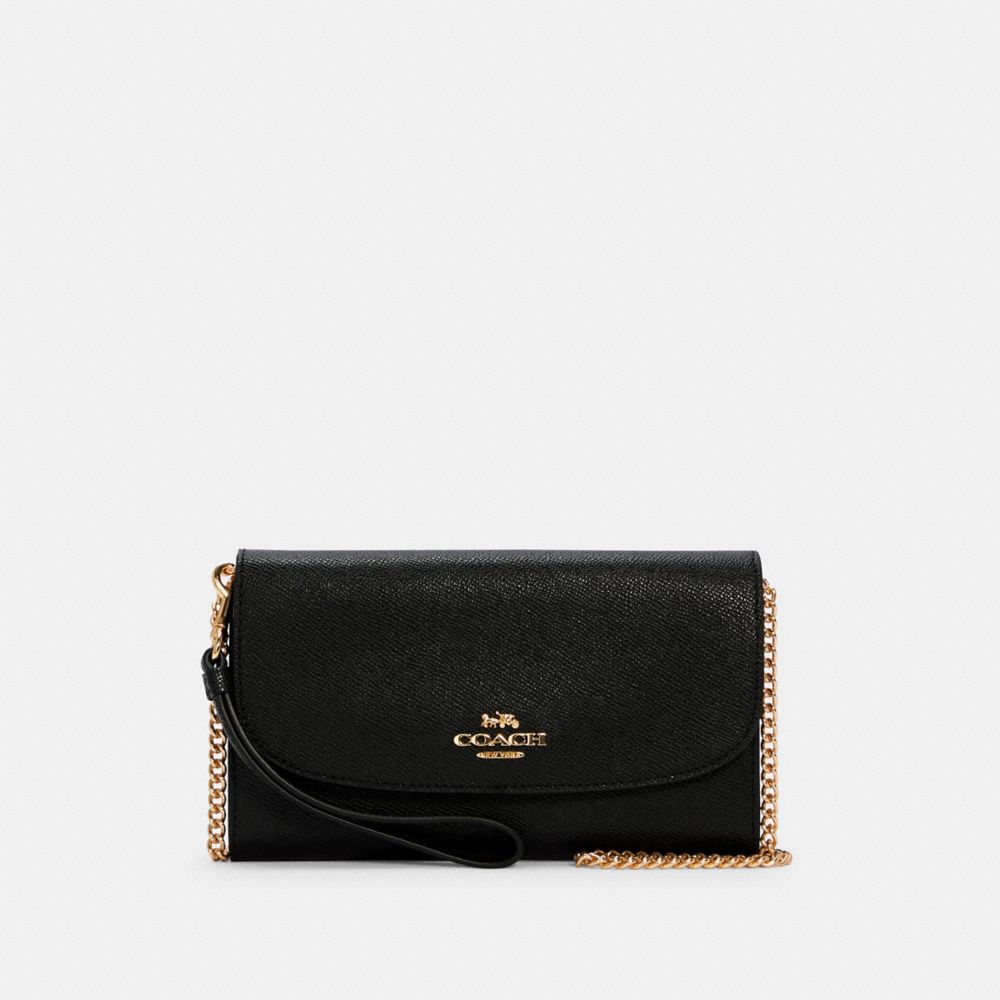 COACH C1995 Gemma Clutch Crossbody IM/BLACK