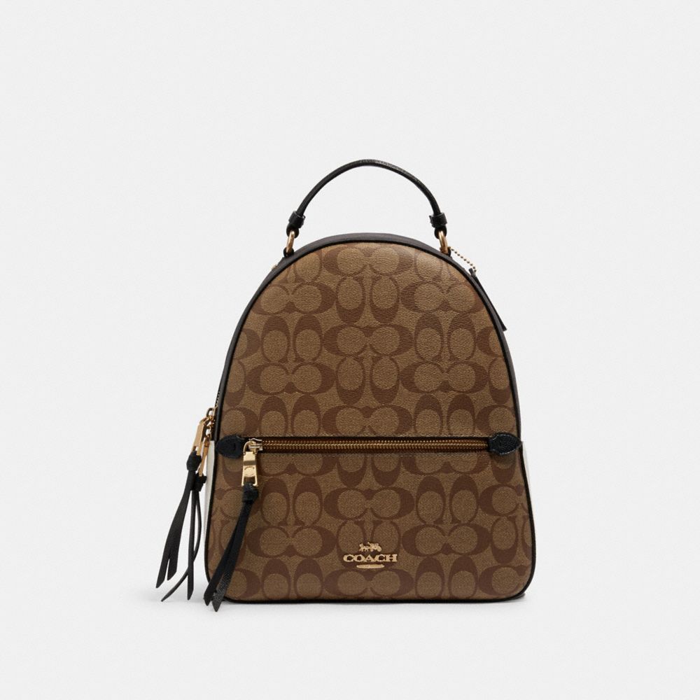 COACH C2002 - JORDYN BACKPACK IN BLOCKED SIGNATURE CANVAS IM/KHAKI MULTI