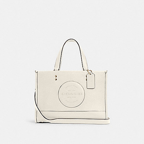 COACH C2004 DEMPSEY CARRYALL WITH PATCH IM/CHALK