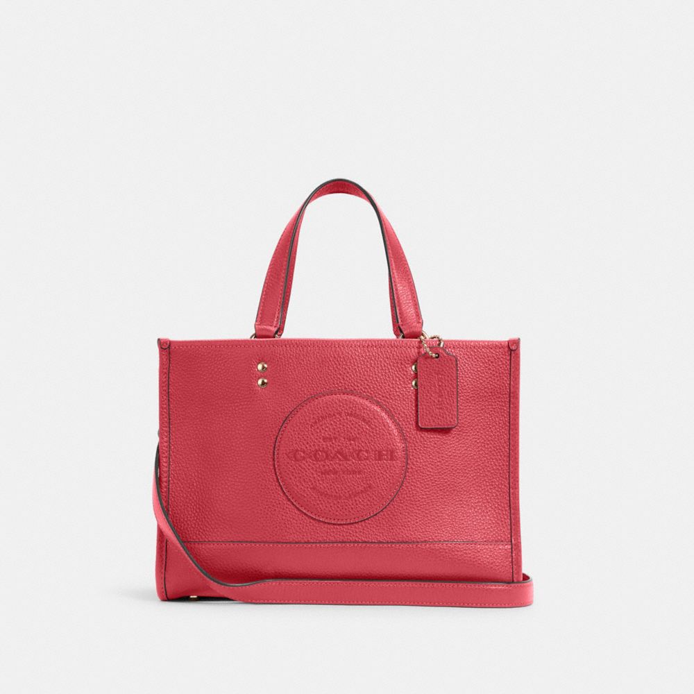 COACH DEMPSEY CARRYALL WITH PATCH - IM/FUCHSIA - C2004