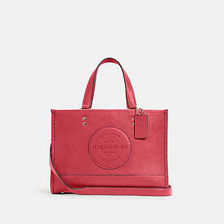 COACH DEMPSEY CARRYALL WITH PATCH - IM/FUCHSIA - C2004
