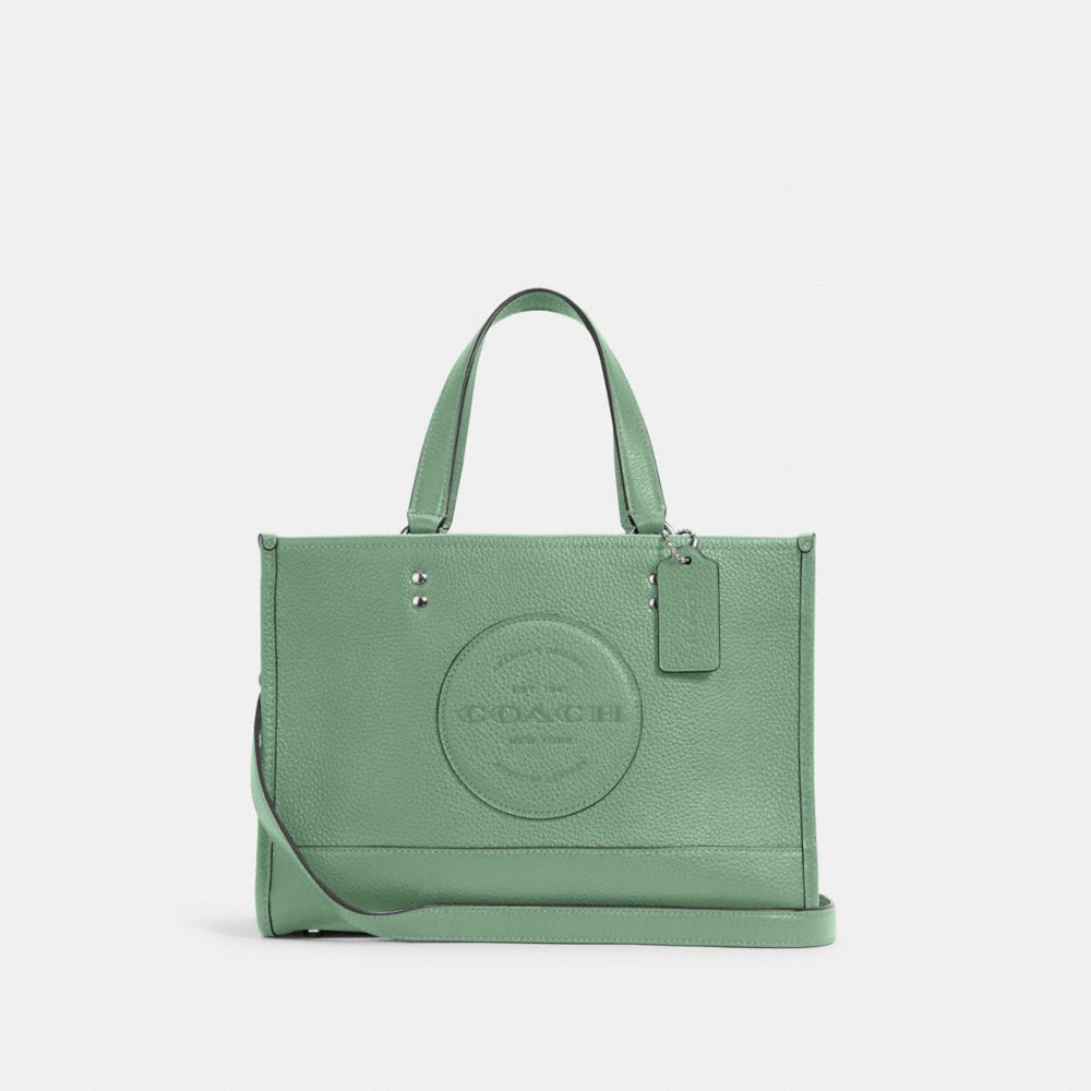 DEMPSEY CARRYALL WITH PATCH - SV/WASHED GREEN - COACH C2004