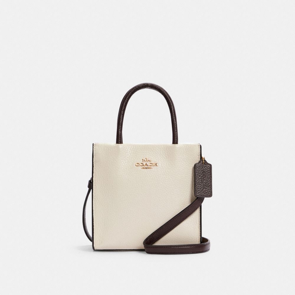 MINI CALLY CROSSBODY IN COLORBLOCK SIGNATURE CANVAS - IM/LIGHT KHAKI MULTI - COACH C2183