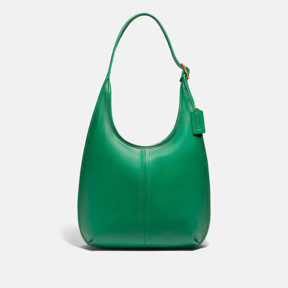 COACH Ergo Shoulder Bag 33 - BRASS/GREEN - C2264