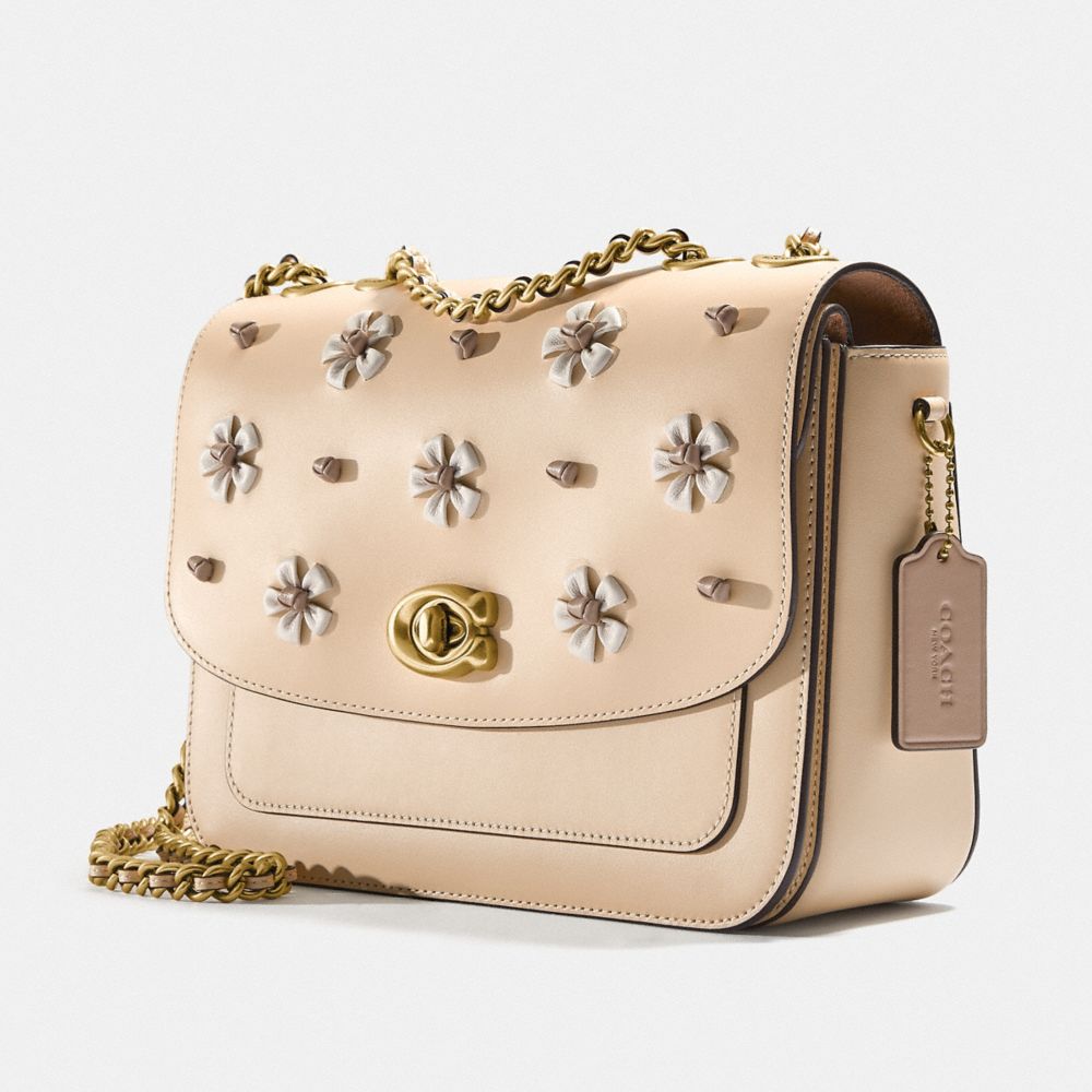 Madison Shoulder Bag With Tea Rose Knot