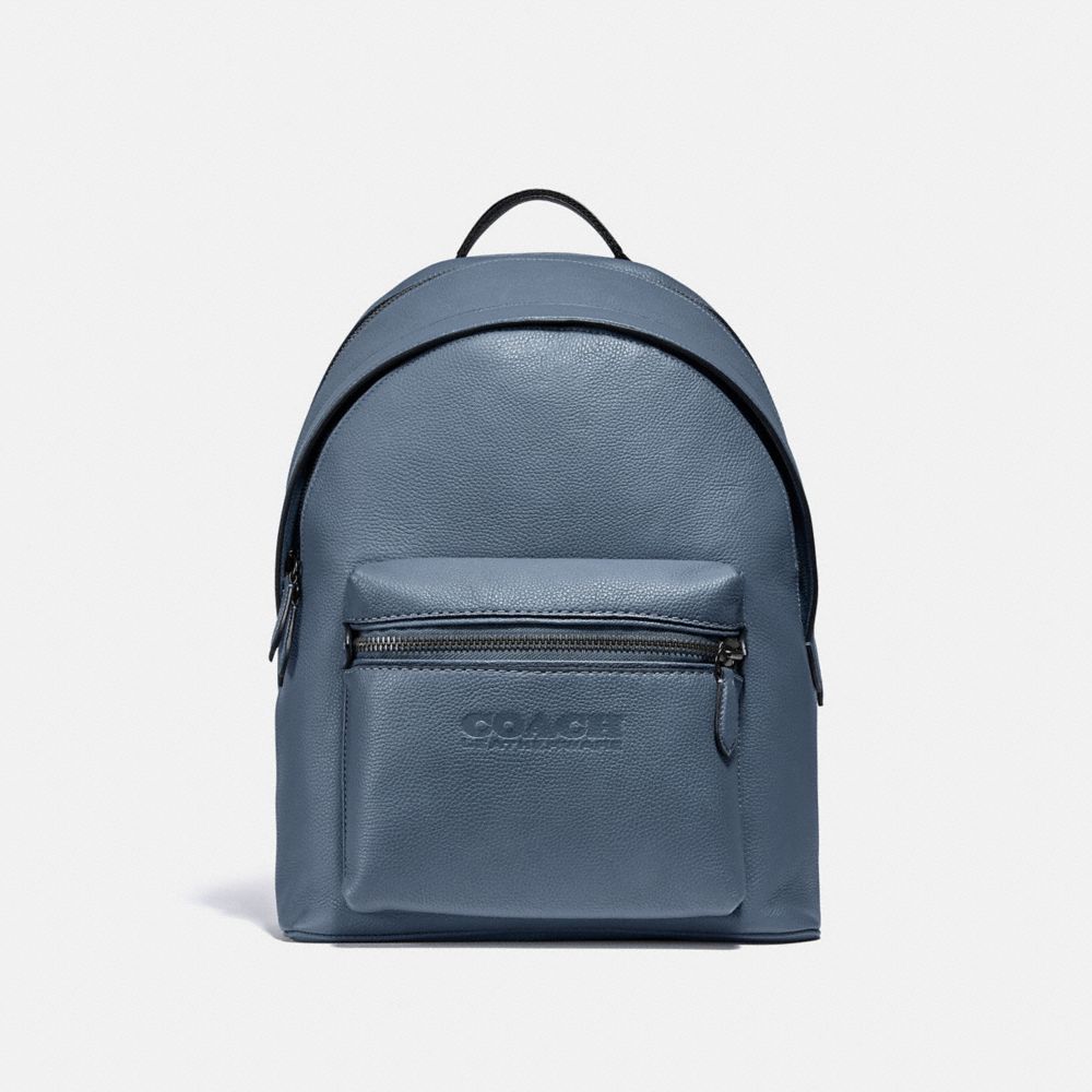 COACH Charter Backpack - BLACK COPPER/BLUE QUARTZ - C2286