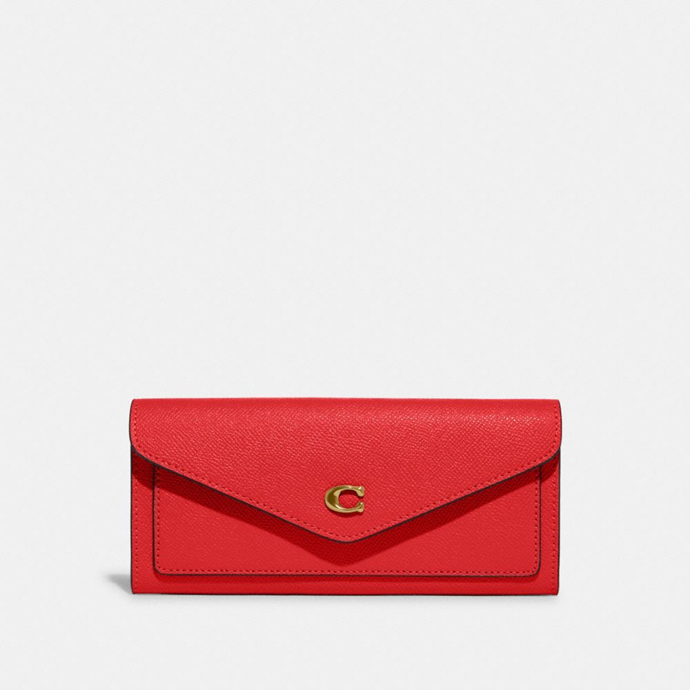 COACH C2326 Wyn Soft Wallet Brass/Sport Red