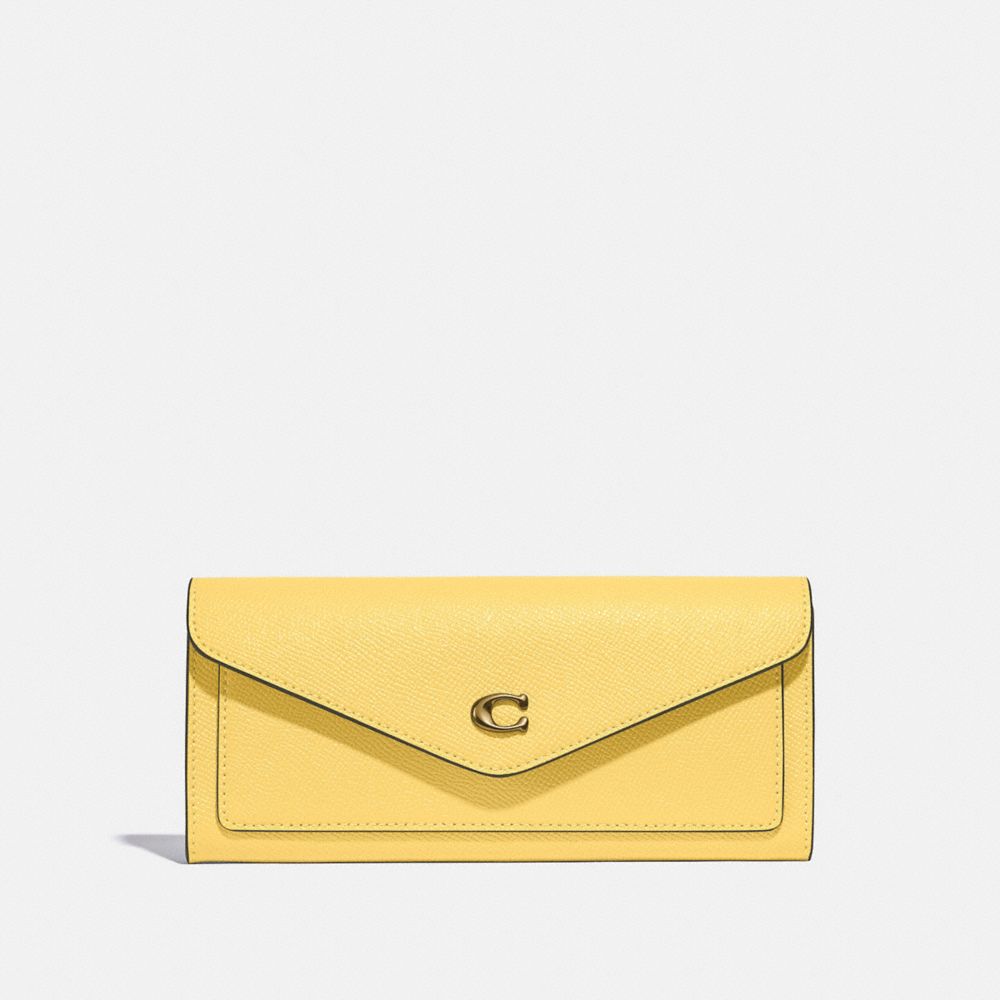 COACH C2326 Wyn Soft Wallet BRASS/RETRO YELLOW