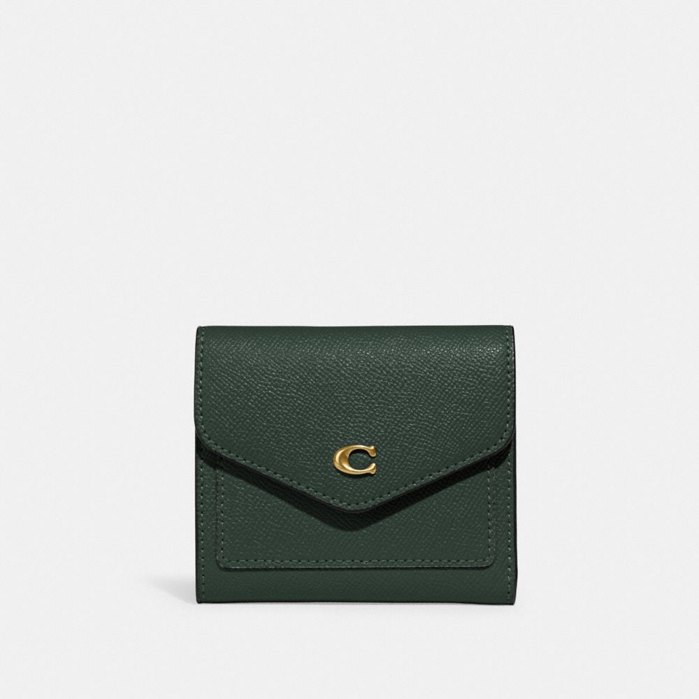COACH C2328 Wyn Small Wallet BRASS/AMAZON GREEN