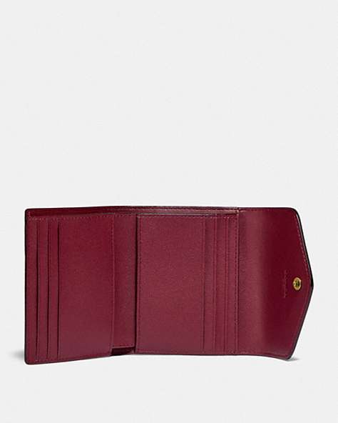 WYN SMALL WALLET IN COLORBLOCK SIGNATURE CANVAS
