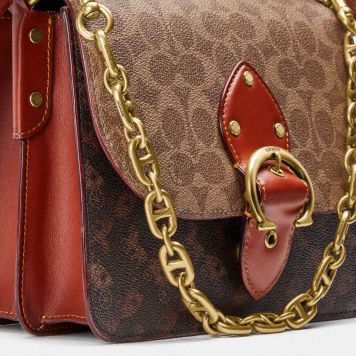 公式 Coach コーチ ビート ショルダー バッグ シグネチャー キャンバス ホース アンド キャリッジ プリント 全てのレディースバッグ