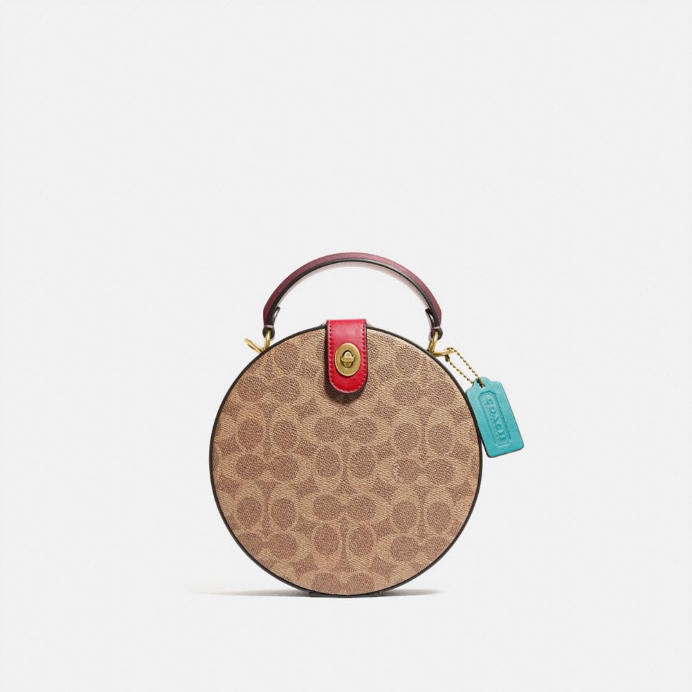 LUNAR NEW YEAR CIRCLE BAG IN SIGNATURE CANVAS