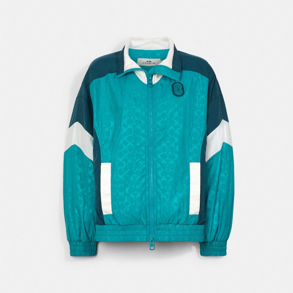 COLORBLOCK SIGNATURE TRACK JACKET - BLUEGRASS MULTI - COACH C2524