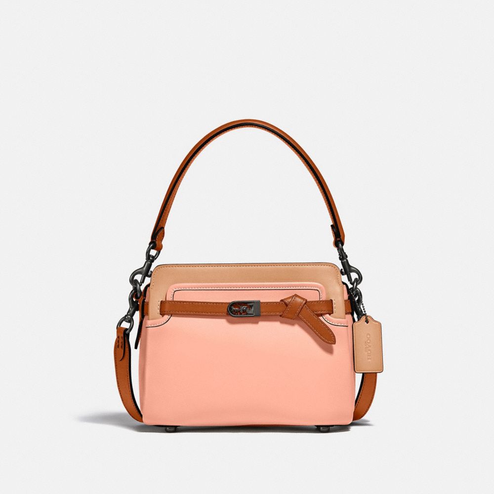 Tate Carryall In Colorblock - C2586 - PEWTER/BLUSH NATURAL MULTI