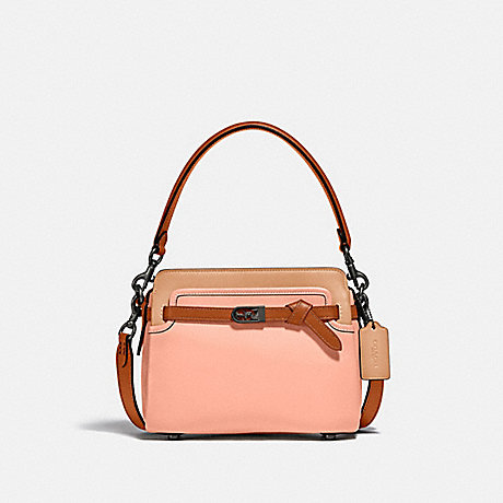 COACH C2586 Tate Carryall In Colorblock PEWTER/BLUSH-NATURAL-MULTI